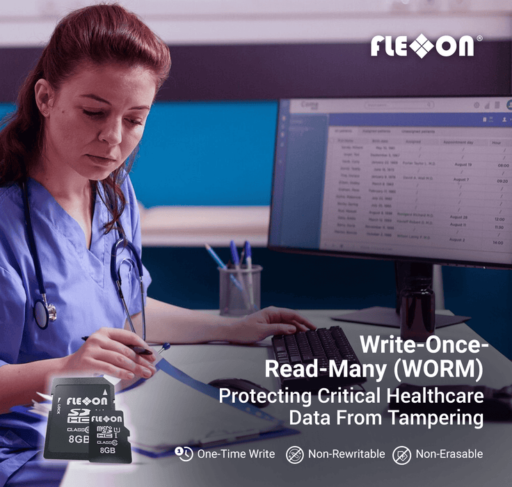 Write-Once-Read-Many WORM microSD/SD Card available in MLC, from 4GB to 256GB