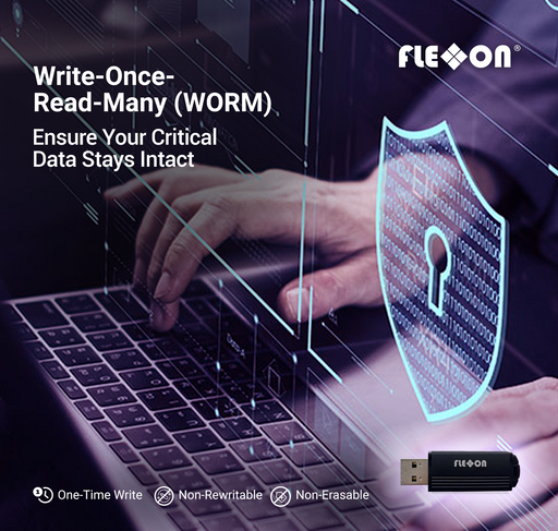 Write-Once-Read-Many (WORM) USB Flash Drive available from 8GB to 32GB