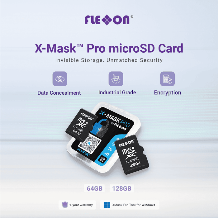 X-MASK Pro Invisible microSD/SD Memory Card 64GB to 128GB