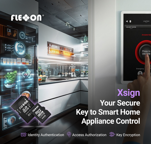 Xsign "Secure Access Key" microSD/SD Memory Card available in MLC and TLC and pSLC, from 4GB to 512GB