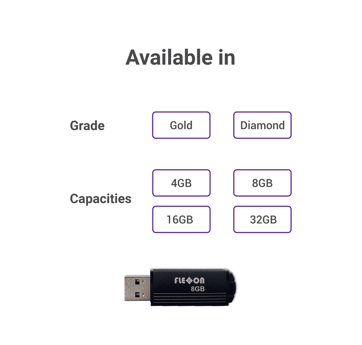 X-MASK "Invisible" USB Flash Drive (MLC) 8GB to 32GB